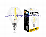 Feron Лампа светодиодная LB-52 Шарик Е14 7Вт 2700К