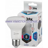 Лампа светодиодная Эра LED R63-8W-840-E27 (диод, рефлектор, 8Вт, нейтр, E27)