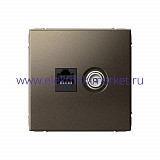 Systeme Electric ArtGallery Мокко Розетка двойная ТВ + компьютерная RJ45, кат. 5Е GAL000689