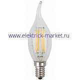 Лампа светодиодная Эра F-LED BXS-7W-840-E14 (филамент, свеча на ветру, 7Вт, нейтр, E14)