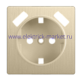 WL10-USB-CP/ Накладка  для розетки USB (шампань рифленый)