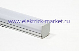 Feron Профиль для светодиодной ленты алюминиевый накладной c круглой крышкой серебро 2м