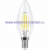 Feron Лампа светодиодная LB-58 Свеча Е14 5Вт 4000К