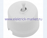 BIRONI Лизетта Пластик Белый Выключатель проходной 1-кл (тумблерный) B1-231-21