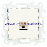 Simon 24 Слоновая кость Розетка RJ45 кат. 5е UTP 2410598-031