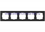 Werkel Stark Рамка на 5 постов WL04-Frame-05-black Черный