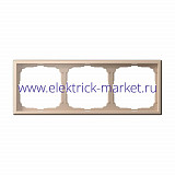 Systeme Electric ArtGallery Песочный Рамка 3-ая, универсальная GAL001203