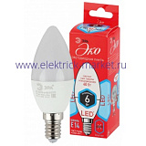 Лампа светодиодная Эра ECO LED B35-6W-840-E14 (диод, свеча, 6Вт, нейтр, E14)