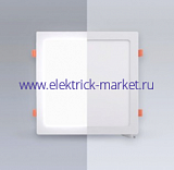 Eleganz Светодиодная встраиваемая панель металл квадрат белый 18W 6000К 220V 1441