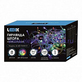 Гирлянда с/д штора LEEK 3*2м 240 LED прозрачный кабель, RGB (30)