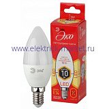 Лампа светодиодная Эра ECO LED B35-10W-827-E14 (диод, свеча, 10Вт, тепл, E14)