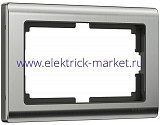 Werkel Рамка Metallic для двойной розетки Никель глянцевый W0081602
