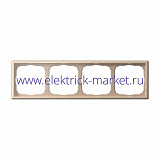 Systeme Electric ArtGallery Песочный Рамка 4-ая, универсальная GAL001204