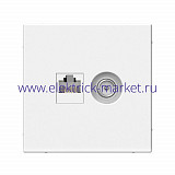 Systeme Electric ArtGallery Лотос Розетка двойная ТВ + компьютерная RJ45, кат. 5Е GAL001389