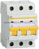 IEK Автоматический выключатель ВА47-29 3Р 2А 4,5кА х-ка С MVA20-3-002-C