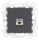 Simon 24 Графит Розетка RJ45 кат. 5е UTP 2410598-038