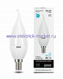 Gauss Лампа Elementary Свеча на ветру 8W 540lm 4100K Е14 LED