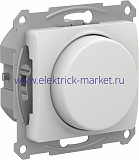 Systeme Electric Glossa Белый Светорегулятор (диммер) повор-нажим, LED, RC, 400Вт, мех. GSL000123