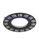Gauss Светильник Aluminium Gu5.3 1/100, круг, черный/хром AL018