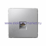 Systeme Electric ArtGallery Алюминий Розетка компьютерная RJ45, кат. 6A, механизм GAL000386
