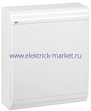 IEK PRIME Корпус пластиковый навесной ЩРН-П-24 белый/белая дверь IP41