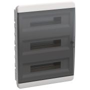 Корпус ЩРВ-П-54 TEKFOR IP41 черн. прозр. дверь пластик. IEK TF5-KP12-V-54-41-K01-K03