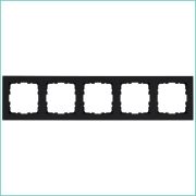 Рамка 5-м G-Classic черн. матов. soft touch Jasmart G1005PB