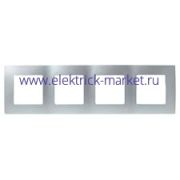 Legrand Etika Алюм Рамка 4-ая 672554