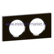 Legrand Celiane Черное стекло Рамка 2-ая