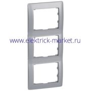Legrand Galea Life Алюминий Рамка 3-я, вертикальная