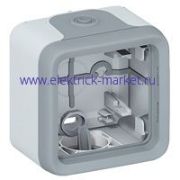 Legrand Plexo Серый Монтажная коробка 1-ая для наружного монтажа IP55