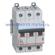 Legrand DX3 Автоматический выключатель 3P 40A (B) 6000/10kA