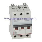 Legrand DX3 Автоматический выключатель 3P 63A (С) 10kA/16kA