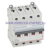 Legrand DX3 6000 Автоматический выключатель 10кА 4P 400В 50А 4 мод (D)