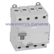Legrand DX3 УЗО 4P 40А A 100мА N справа
