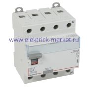 Legrand DX3 УЗО 4P 63А A 30мА N справа