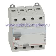 Legrand DX3 УЗО 4P 63А AC 30мА N справа