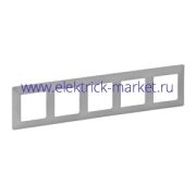 Legrand Valena LIFE Алюминий Рамка 5-ая