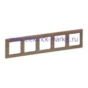 Legrand Valena LIFE Светлое дерево Рамка 5-ая