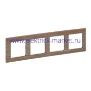 Legrand Valena LIFE Светлое дерево Рамка 4-ая