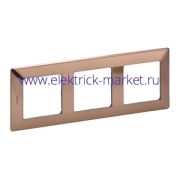 Legrand Valena LIFE Медь Рамка 3-ая