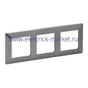 Legrand Valena LIFE Сталь Рамка 3-ая