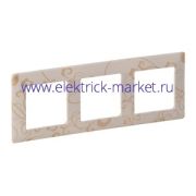 Legrand Valena LIFE Ампир бежевый Рамка 3-ая