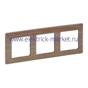 Legrand Valena LIFE Светлое дерево Рамка 3-ая