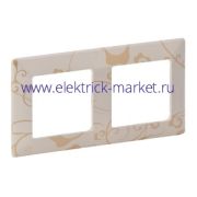 Legrand Valena LIFE Ампир бежевый Рамка 2-ая