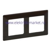 Legrand Valena LIFE Темное дерево Рамка 2-ая