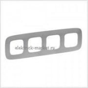 Legrand Valena Allure Рамка 4 поста Алюминий