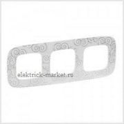 Legrand Valena Allure Рамка 3 поста Нарцисс хром