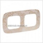 Legrand Valena Allure Рамка 2 поста Нарцисс золото