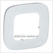 Legrand Valena Allure 1 пост Рамка Белое стекло